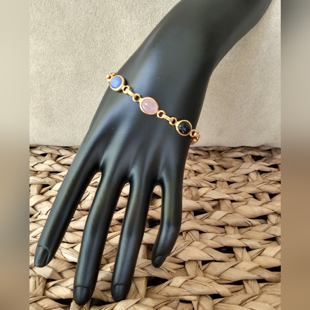 Source Unknown Multicolor Gemstone Bracelet - image 6